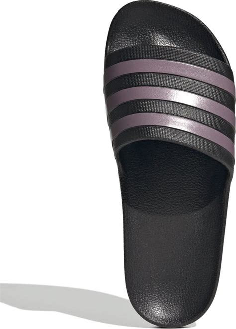 paarse badslippers adidas|adidas 3 strips dames.